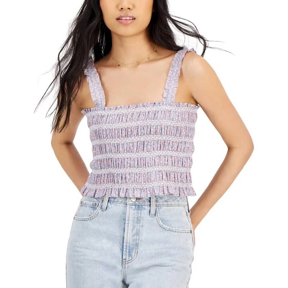 French Connection Women’s Square Neck Cropped Tank Size US 8 Brand New